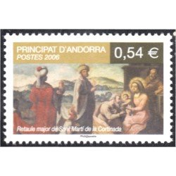 Andorra Francesa 632 2006 Retablo de San Martín de la Cortinada MNH Andorra Francesa 632 2006 Retablo de San Martín de la Cortinada MNH