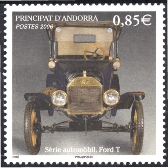 Andorra Francesa 630 2006 Automóvil Ford T MNH Andorra Francesa 630 2006 Automóvil Ford T MNH