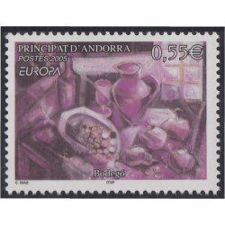 Andorra Francesa 608 2005 Europa Bodegón MNH Andorra Francesa 608 2005 Europa Bodegón MNH