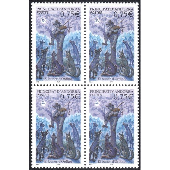 Andorra Francesa 589 Bl.4 2003 El gaitero MNH Andorra Francesa 589 Bl.4 2003 El gaitero MNH
