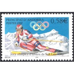 Andorra Francesa 566 2002 Juegos Olímpicos de Invierno Salt Lake City MNH Andorra Francesa 566 2002 Juegos Olímpicos de Invierno Salt Lake City MNH