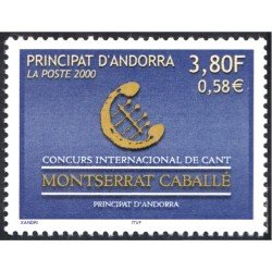 Andorra Francesa 527 2000 Concurso Internacional de canto Montserrat Caballe MNH