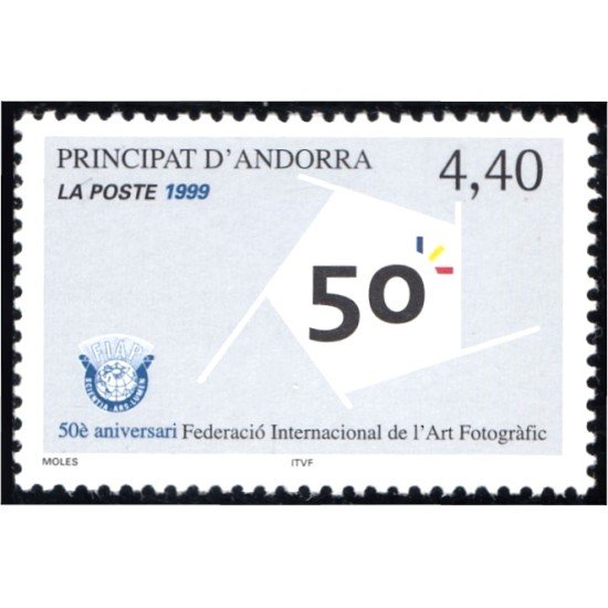 Andorra Francesa 521 1999 Arte fotografico MNH Andorra Francesa 521 1999 Arte fotografico MNH