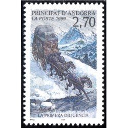 Andorra Francesa 516 1999 La 1ª Diligencia MNH Andorra Francesa 516 1999 La 1ª Diligencia MNH