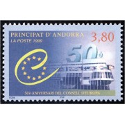 Andorra Francesa 515 1999 50 Aniversario del Consejo Europa MNH