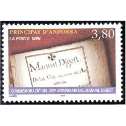 Andorra Francesa 511 1998 Manual Digest MNH Andorra Francesa 511 1998 Manual Digest MNH
