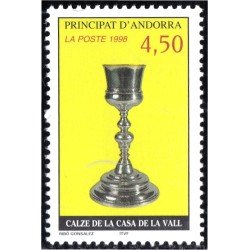 Andorra Francesa 506 1998 Cáliz de la casa de Vall MNH Andorra Francesa 506 1998 Cáliz de la casa de Vall MNH