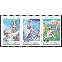 Andorra Francesa 493/95A 1997 Leyendas Andorranas MNH Andorra Francesa 493/95A 1997 Leyendas Andorranas MNH