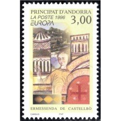 Andorra Francesa 476 1996 Obra artística Ermessenda de Castellbò MNH