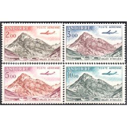 Andorra Francesa Aéreo 5/8 1961-64 Valle de Inclés MNH Andorra Francesa Aéreo 5/8 1961-64 Valle de Inclés MNH