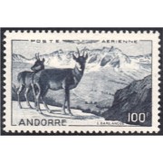 Andorra Francesa Aéreo 1 1950 Animales Glacial MNH