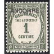 Andorra Francesa 16 1935 Tipografía MNH
