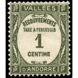 Andorra Francesa Tasas 16 1935 Tipografía MNH Andorra Francesa Tasas 16 1935 Tipografía MNH
