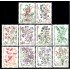 Andorra Francesa Tasas 53/62 1985 Flora Bayas salvajes MNH