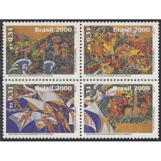 Brasil Brazil 2556/2559 2000 500 Años del descubrimiento de Brasil MNH