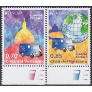Vaticano 1621/22 2013 Europa Furgoneta Postal MNH