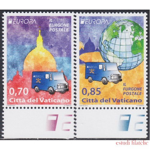 Vaticano 1621/22 2013 Europa Furgoneta Postal MNH