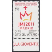 Vaticano 1559 2011 XXVI Festival Mundial de la Juventud MNH