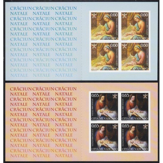 Vaticano 1535/36 2010 Navidad Christmas MNH Carnet Vaticano 1535/36 2010 Navidad Christmas MNH Carnet