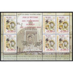 Vaticano 1515 2010 Minihojita Santuario Madre de Gracia de la Mentorella MNH Vaticano 1515 2010 Minihojita Santuario Madre de Gracia de la Mentorella MNH