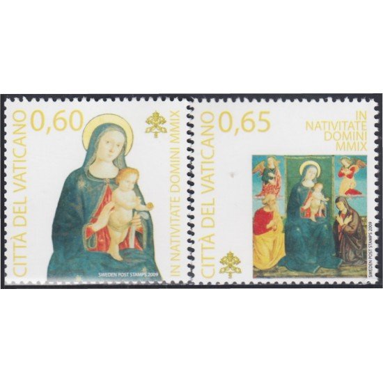 Vaticano 1512/13 2009 Navidad Christmas MNH Vaticano 1512/13 2009 Navidad Christmas MNH