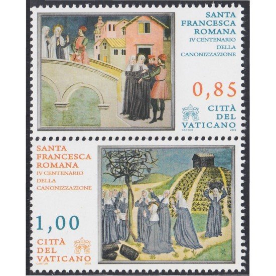 Vaticano 1493/94 2009 Santa Francesca Romana MNH Vaticano 1493/94 2009 Santa Francesca Romana MNH