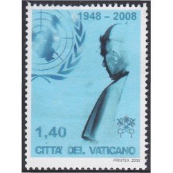 Vaticano 1469 2008 Viaje de SS Benedicto XVI a la ONU MNH Vaticano 1469 2008 Viaje de SS Benedicto XVI a la ONU MNH