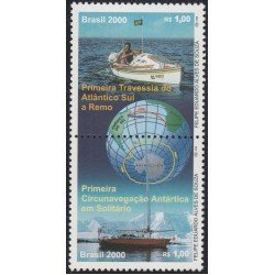 Brasil Brazil 2585/86 2000 1era. Travesia del Atlantico Sur a remo MNH Brasil Brazil 2585/86 2000 1era. Travesia del Atlantico Sur a remo MNH
