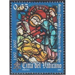 Vaticano 1445 2007 Santa Isabel de Hungría y Turingia MNH Vaticano 1445 2007 Santa Isabel de Hungría y Turingia MNH