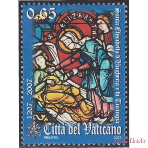 Vaticano 1445 2007 Santa Isabel de Hungría y Turingia MNH