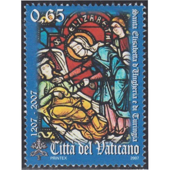 Vaticano 1445 2007 Santa Isabel de Hungría y Turingia MNH