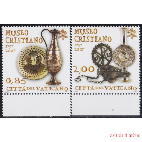 Vaticano 1431/32 2007 25 Aniversario Museo Cristiano MNH