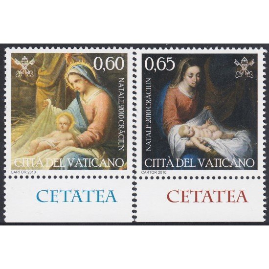 Vaticano 1533/34 2010 Navidad Christmas MNH Vaticano 1533/34 2010 Navidad Christmas MNH