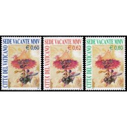 Vaticano 1374/76 2005 Insignia de la Cámara Apostólica MNH Vaticano 1374/76 2005 Insignia de la Cámara Apostólica MNH