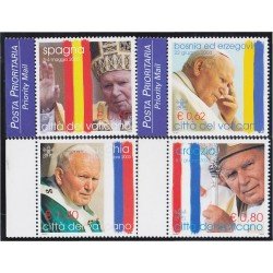 Vaticano 1328/31 2004 Viajes de SS Juan Pablo II MNH Vaticano 1328/31 2004 Viajes de SS Juan Pablo II MNH
