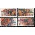 Vaticano 1318/21 2003 Detalles de los mosaicos de la basílica del Vaticano MNH