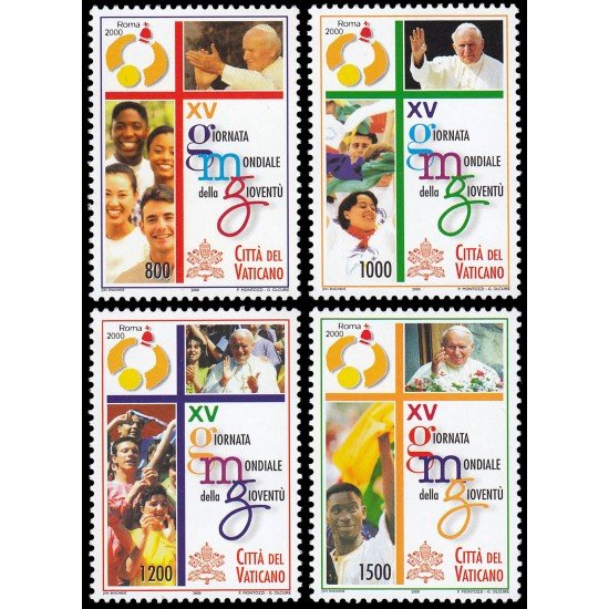 Vaticano 1198/01 2000 Día Mundial de la Juventud MNH