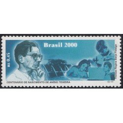 Brasil Brazil 2595 2000 100° del Nacimiento de Anisio Teixeira. Maestro MNH Brasil Brazil 2595 2000 100° del Nacimiento de Anisio Teixeira. Maestro MNH