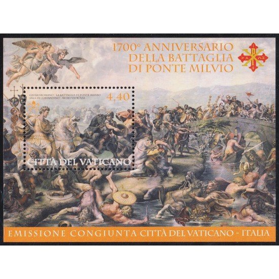 Vaticano HB 40 2012 1700 aniversario Batalla de Ponte Milvio MNH Vaticano HB 40 2012 1700 aniversario Batalla de Ponte Milvio MNH