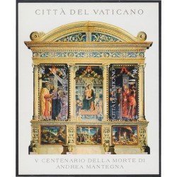 Vaticano HB 29 2006 Obras de Andrea Mantegna Pintora MNH Vaticano HB 29 2006 Obras de Andrea Mantegna Pintora MNH