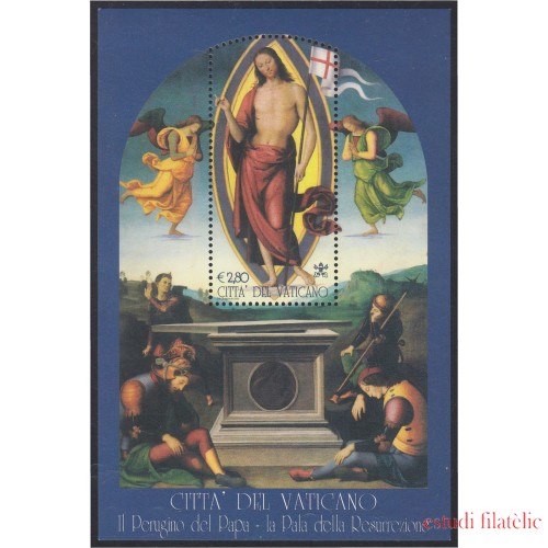 Vaticano HB 27 2005 Il Perugino del Papa La pala de la resurrección MNH