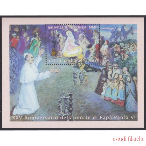 Vaticano HB 26 2003 25º Aniversario de la muerte del Papa Paolo VI MNH