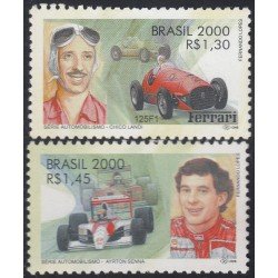 Brasil Brazil 2648/49 2000 Grandes Campeones del Automovilismo MNH Brasil Brazil 2648/49 2000 Grandes Campeones del Automovilismo MNH