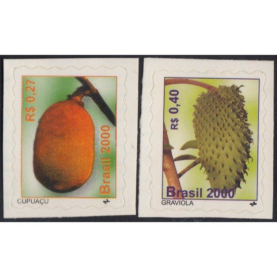 Brasil Brazil 2651/52 2000 Serie Corriente. Frutas (V) MNH