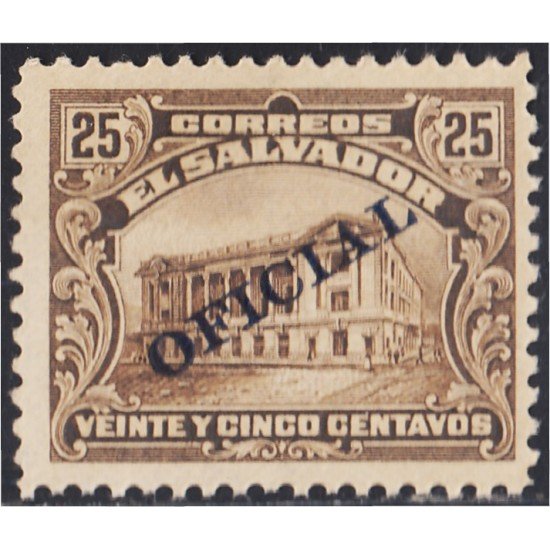 El Salvador SO 219 1916 Teatro Nacional MH El Salvador SO 219 1916 Teatro Nacional MH