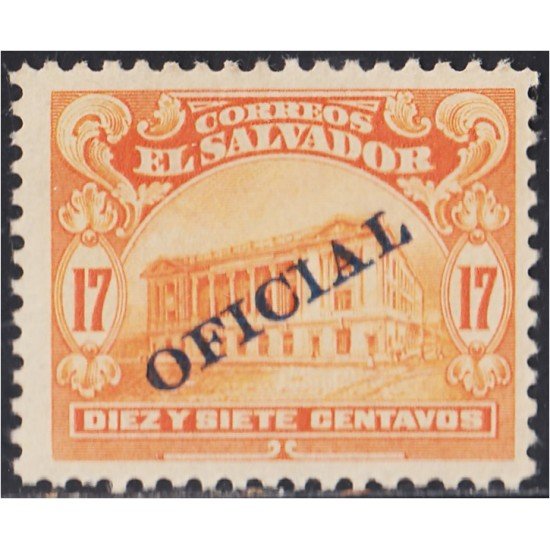 El Salvador SO 218 1916 Teatro Nacional MH El Salvador SO 218 1916 Teatro Nacional MH