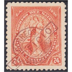 El Salvador SO 9 1896/97 Alegoría sin goma El Salvador SO 9 1896/97 Alegoría sin goma