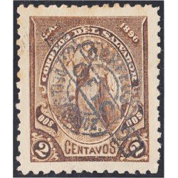 El Salvador SO 2 1896/97 Alegoría sin goma