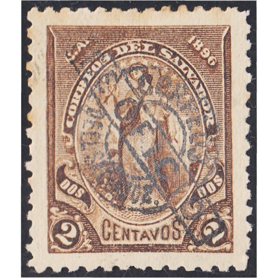 El Salvador SO 2 1896/97 Alegoría sin goma El Salvador SO 2 1896/97 Alegoría sin goma