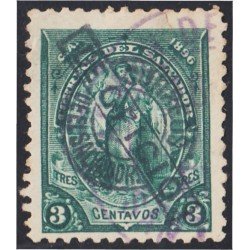El Salvador SO 3 1896/97 Alegoría usados El Salvador SO 3 1896/97 Alegoría usados